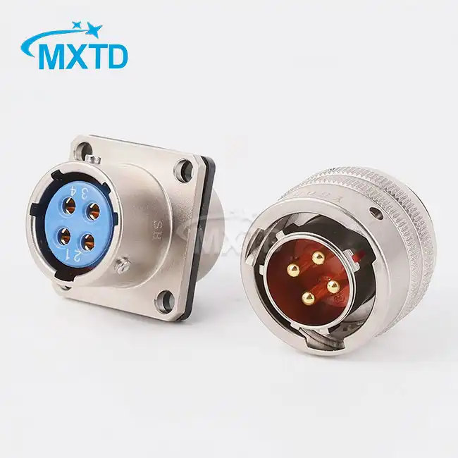 Y50DX Series Circular Female Straight Plug Male Disc Socket